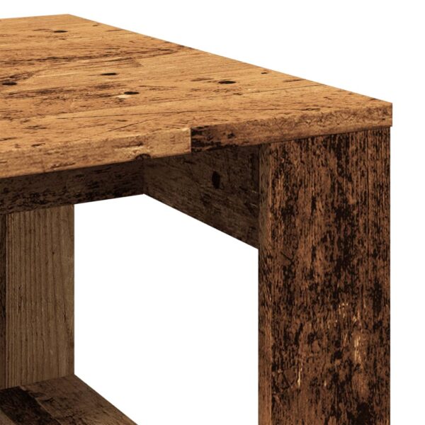 Beistelltisch Altholz-Optik 50x50x35 cm Holzwerkstoff - Image 7