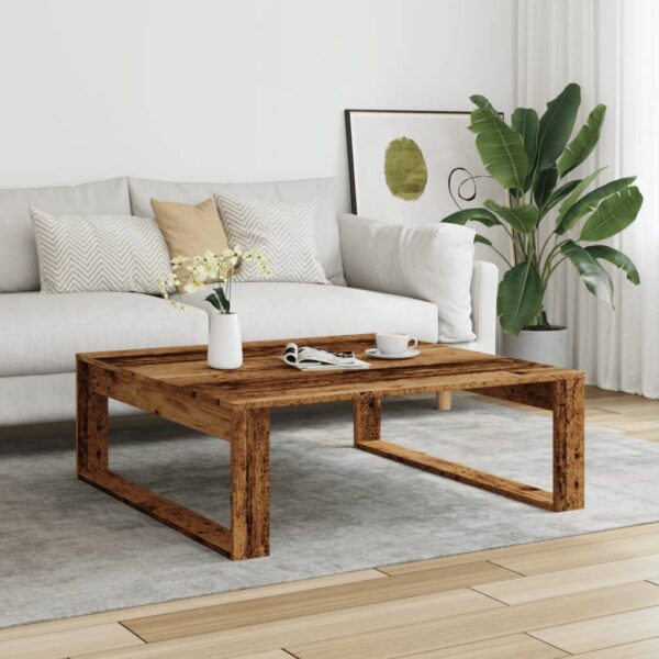 Couchtisch Altholz-Optik 100x100x35 cm Holzwerkstoff - Image 3