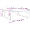 Couchtisch Altholz-Optik 100x100x35 cm Holzwerkstoff - Image 9