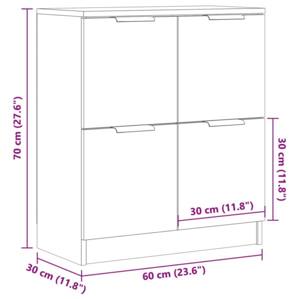 Sideboard Altholz-Optik 60x30x70 cm Holzwerkstoff - Image 10