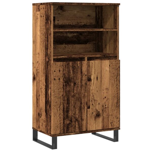 Highboard Altholz-Optik 60x36x110 cm Holzwerkstoff - Image 2