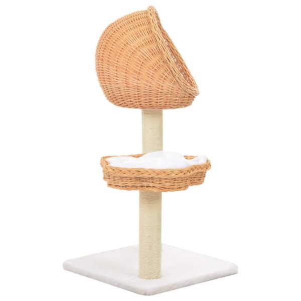 Katzen-Kratzbaum Sisal Natürliches Weidenholz - Image 3
