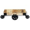 Couchtisch mit Rollen Raues Mangoholz - Image 6