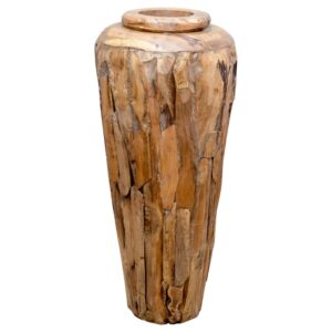 Deko-Vase  Massivholz Teak