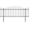 Gartenzaun mit Speerspitzen Stahl (0,5 - 0,75) x 3,4 m - Image 2