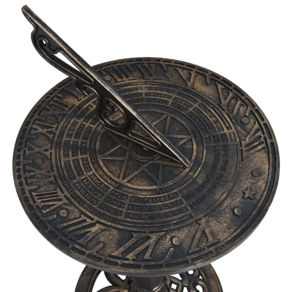 Sonnenuhr Bronze 35,5 x 82 cm Kunststoff - Image 2