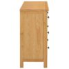 Schubladenschrank 105 x 33,5 x 73 cm Massivholz Eiche - Image 3