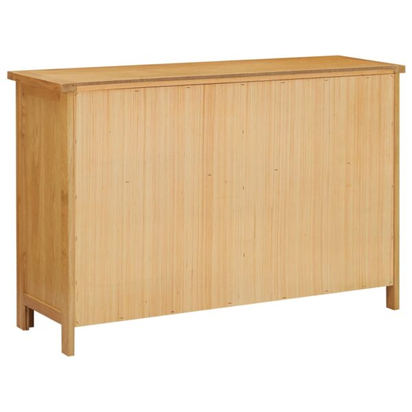 Schubladenschrank 105 x 33,5 x 73 cm Massivholz Eiche - Image 4