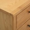 Schubladenschrank 105 x 33,5 x 73 cm Massivholz Eiche - Image 6