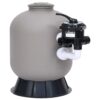 Pool-Sandfilter mit seitlich montiertem 6-Wege-Ventil