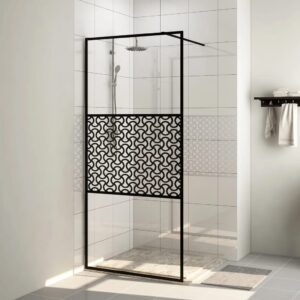 Duschwand für Begehbare Dusche mit Klarem ESG Glas 115x195 cm