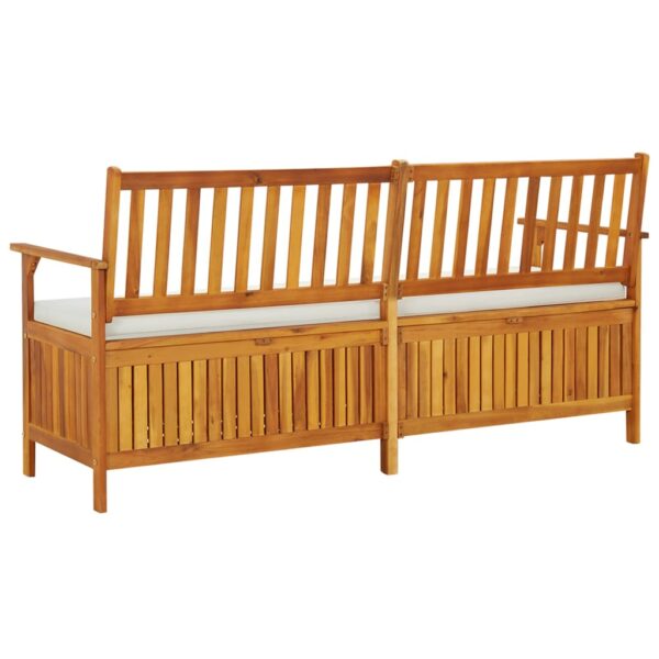 Truhenbank mit Kissen 170 cm Massivholz Akazie - Image 4
