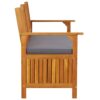 Truhenbank mit Kissen 148 cm Massivholz Akazie - Image 3