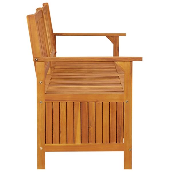 Truhenbank 170 cm Massivholz Akazie - Image 4