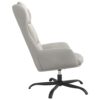 Relaxsessel Hellgrau Wildleder-Optik - Image 4