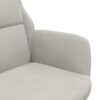 Relaxsessel Hellgrau Wildleder-Optik - Image 6