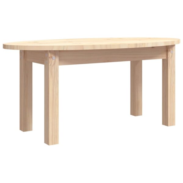 Couchtisch 80x40x35 cm Massivholz Kiefer - Image 2