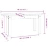 Couchtisch 80x40x35 cm Massivholz Kiefer - Image 9
