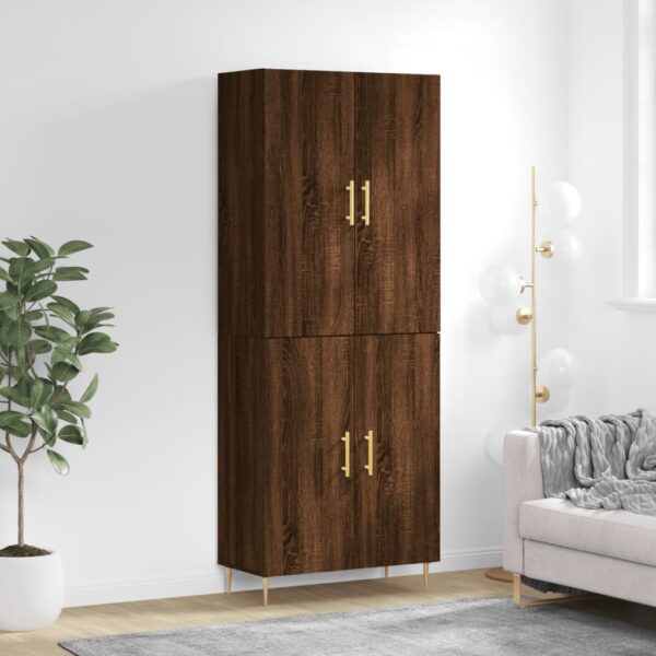 Highboard  Eichen-Optik 69,5x34x180 cm Holzwerkstoff