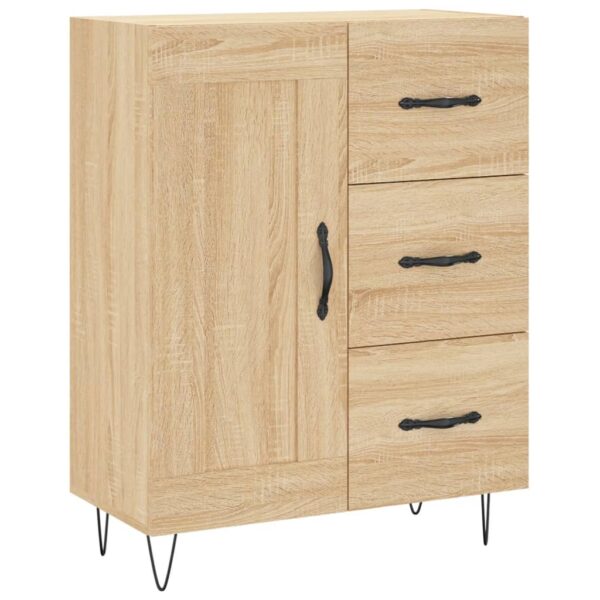 Highboard Sonoma-Eiche 69,5x34x180 cm Holzwerkstoff - Image 7