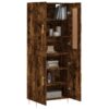 Highboard Räuchereiche 69,5x34x180 cm Holzwerkstoff - Image 3