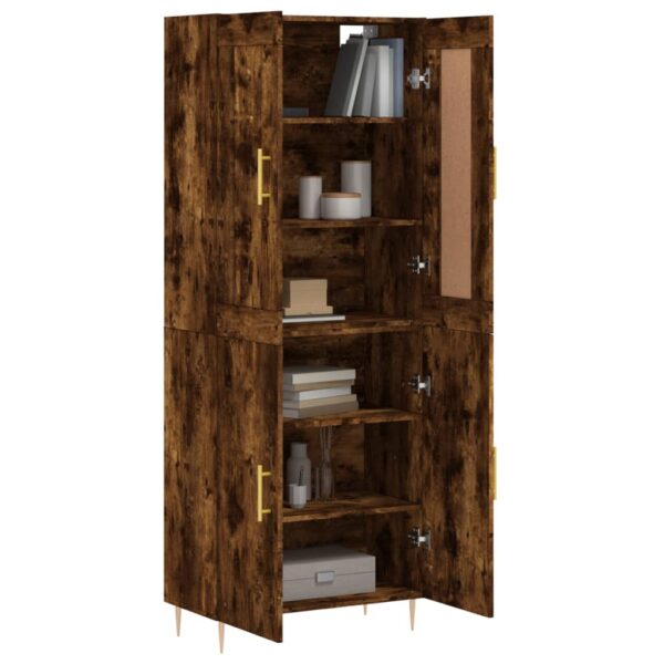 Highboard Räuchereiche 69,5x34x180 cm Holzwerkstoff - Image 3
