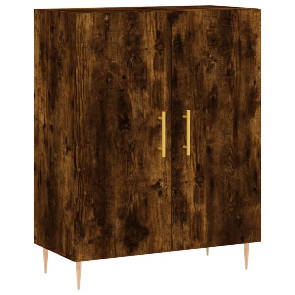 Highboard Räuchereiche 69,5x34x180 cm Holzwerkstoff - Image 7