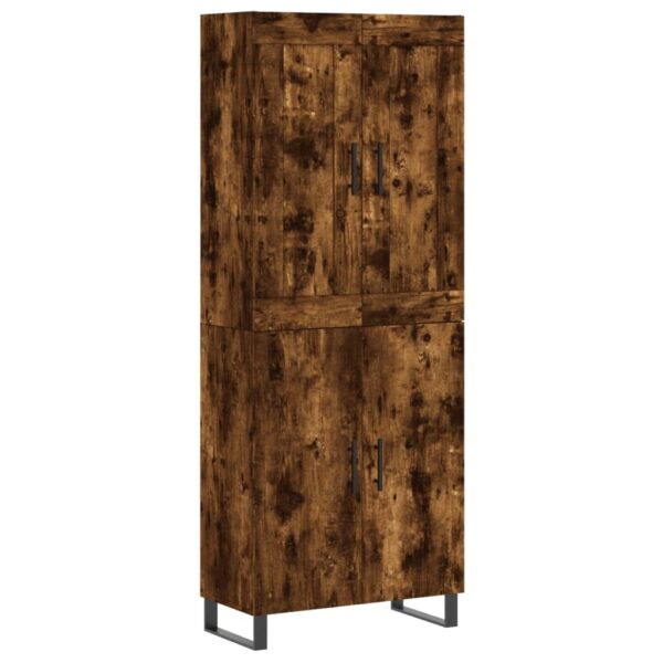 Highboard Räuchereiche 69,5x34x180 cm Holzwerkstoff - Image 2