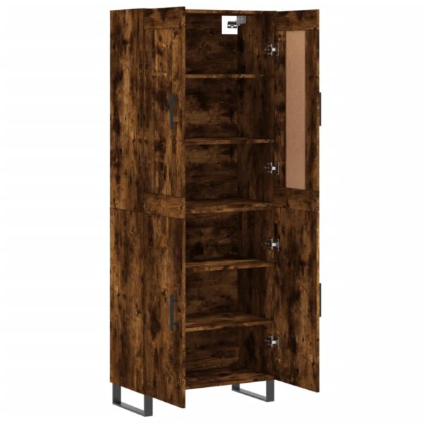 Highboard Räuchereiche 69,5x34x180 cm Holzwerkstoff - Image 4
