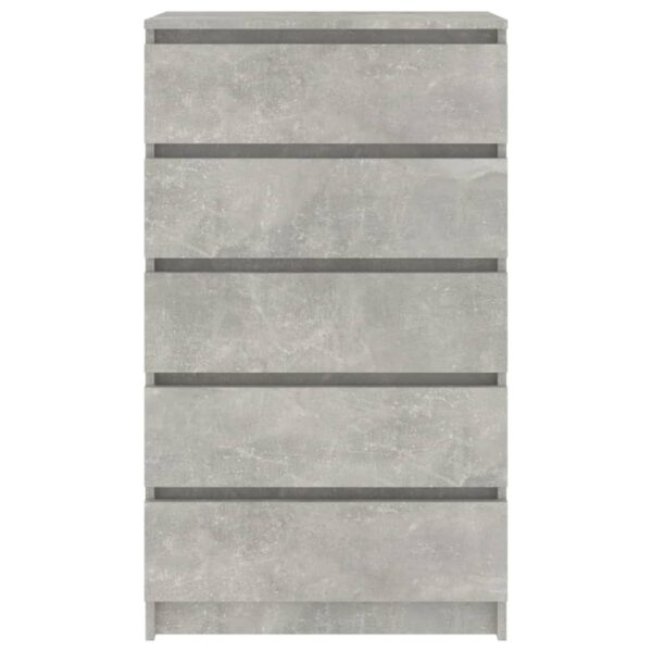 Schubladenschrank Betongrau 60x36x103 cm Holzwerkstoff - Image 6