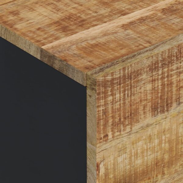 Highboard mit 3 Türen 40x33x110 cm Massivholz Mango & Eisen - Image 7