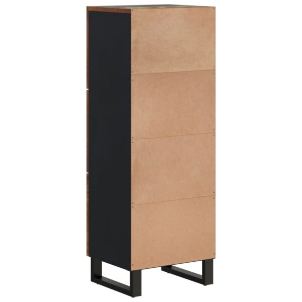 Highboard mit 3 Türen 40x33x110 cm Altholz Massiv & Eisen - Image 6