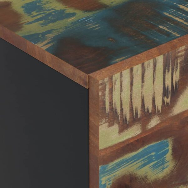 Highboard mit 3 Türen 40x33x110 cm Altholz Massiv & Eisen - Image 7