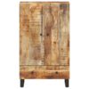 Highboard mit Schublade 60x33x100 cm Massivholz Mango & Eisen - Image 3
