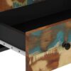 Highboard mit Schublade 60x33x100 cm Massives Altholz & Eisen - Image 8