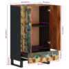Highboard mit Schublade 60x33x100 cm Massives Altholz & Eisen - Image 9