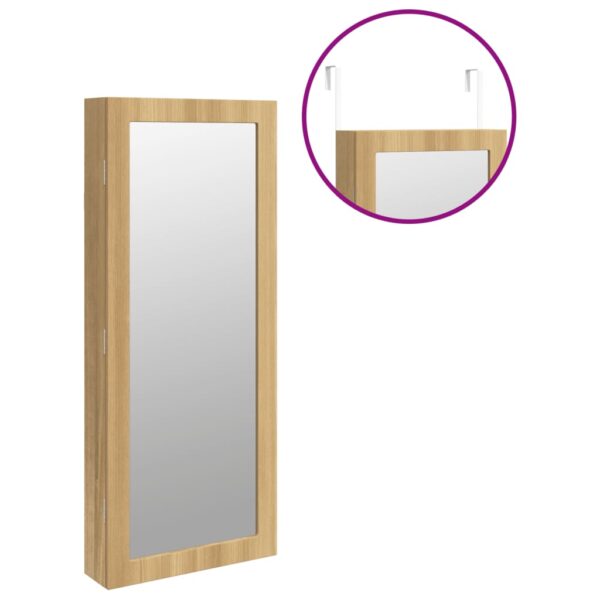 Spiegel-Schmuckschrank mit LED-Beleuchtung Wandmontage - Image 9