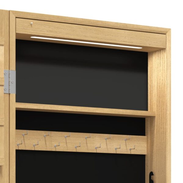 Spiegel-Schmuckschrank mit LED-Beleuchtung Wandmontage - Image 11