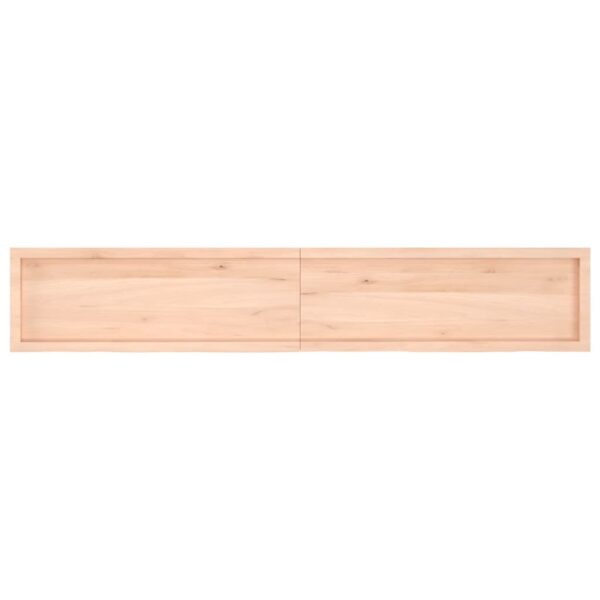 Wandregal 220x40x(2-4) cm Massivholz Eiche Unbehandelt - Image 5