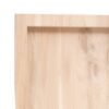 Wandregal 220x40x(2-4) cm Massivholz Eiche Unbehandelt - Image 7