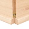 Wandregal 220x40x(2-4) cm Massivholz Eiche Unbehandelt - Image 8
