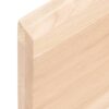 Wandregal 220x40x(2-4) cm Massivholz Eiche Unbehandelt - Image 9