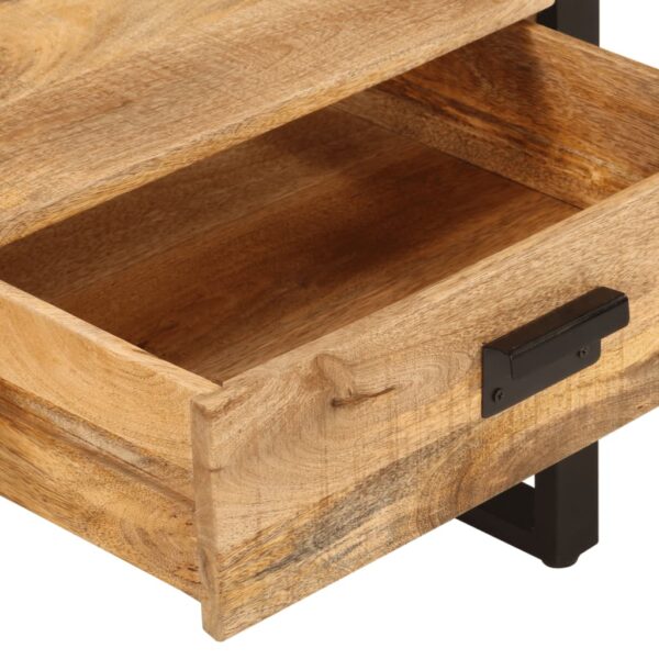 Couchtisch 100x54x40 cm Massivholz Mango und Eisen - Image 6