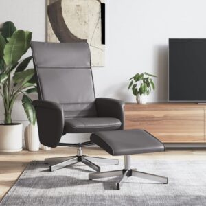 Relaxsessel mit Fußhocker  Kunstleder