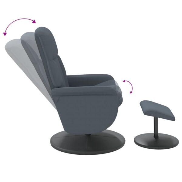 Relaxsessel mit Hocker  Samt - Image 6