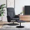 Relaxsessel mit Hocker  Samt