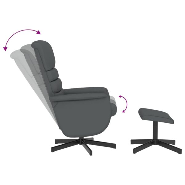 Relaxsessel mit Fußhocker  Kunstleder - Image 7