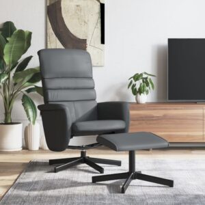 Relaxsessel mit Fußhocker  Kunstleder