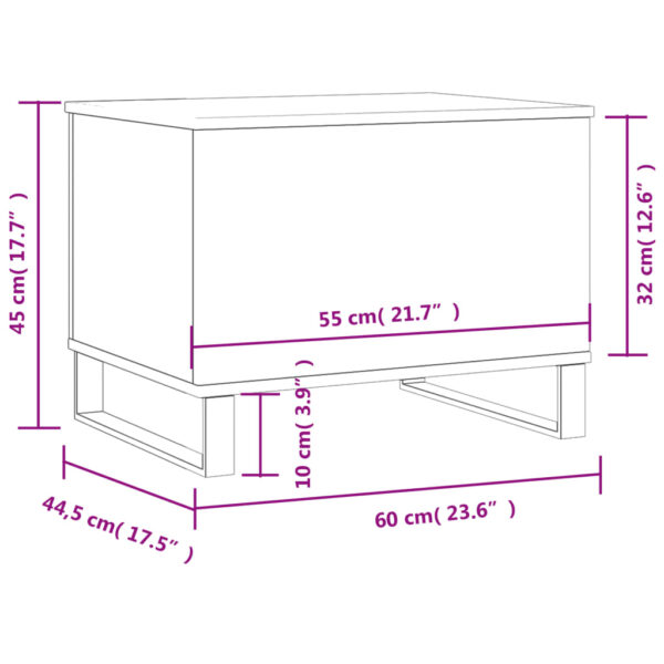 Couchtisch Sonoma-Eiche 60x44,5x45 cm Holzwerkstoff - Image 11