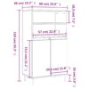 Highboard Sonoma-Eiche 60x36x110 cm Holzwerkstoff - Image 11
